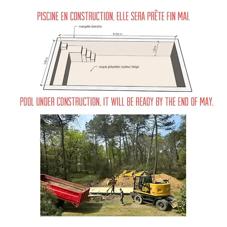 Le Peruguet - Maison Avec Piscine Et Bois Prive Villa *