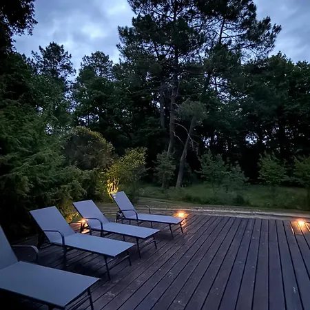 Le Peruguet - Maison Avec Piscine Et Bois Prive Margueron